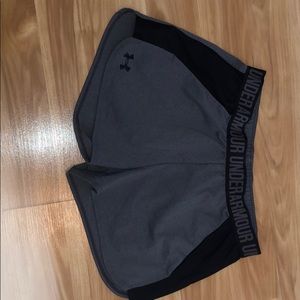 grey under armour shorts